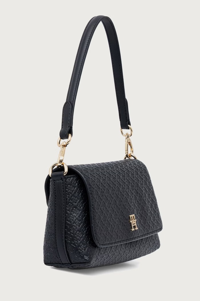 Tommy Hilfiger χιαστί γυναικεία από απομίμηση δέρματος AW0AW18997 μαύρο AW26