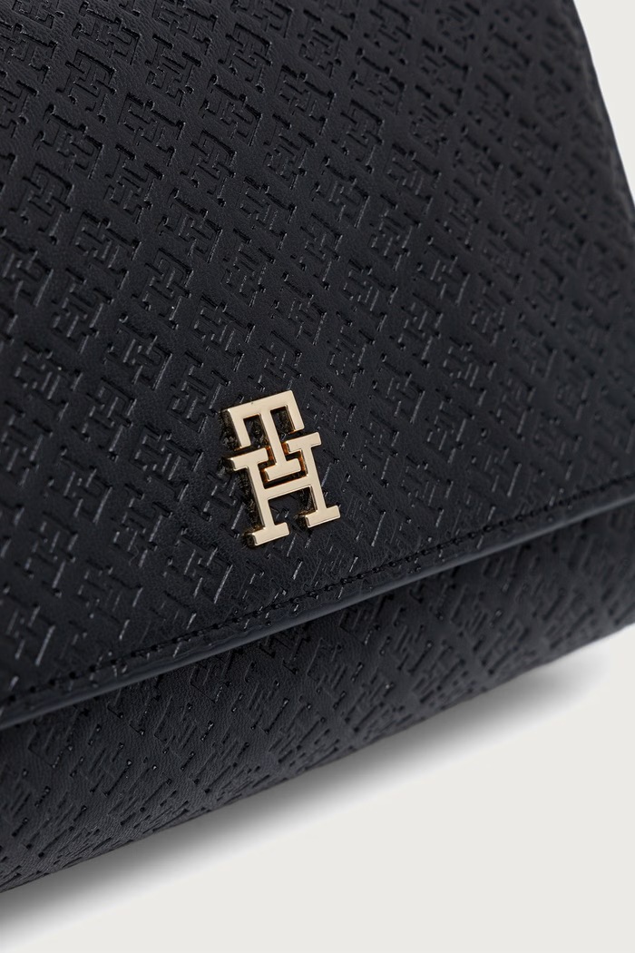 Tommy Hilfiger χιαστί γυναικεία από απομίμηση δέρματος μαύρο AW0AW18997