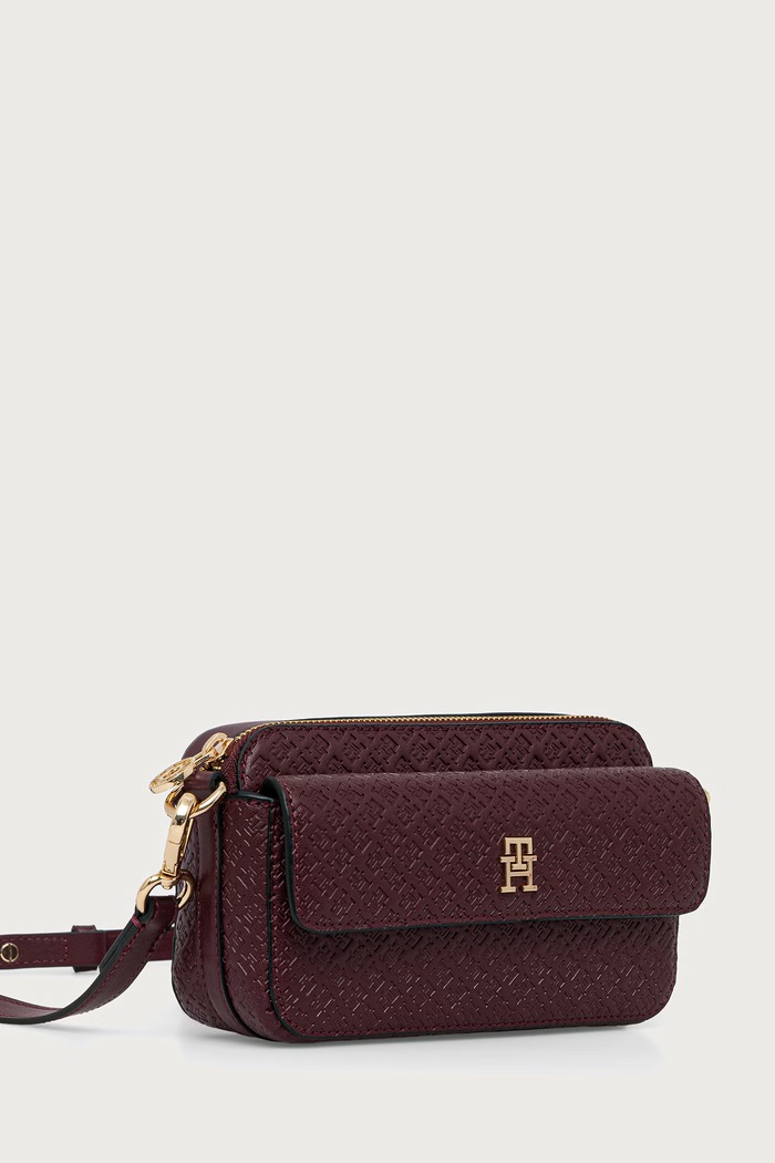 Tommy Hilfiger Crossbody kabelka dámska AW0AW18922 burgundské AW26
