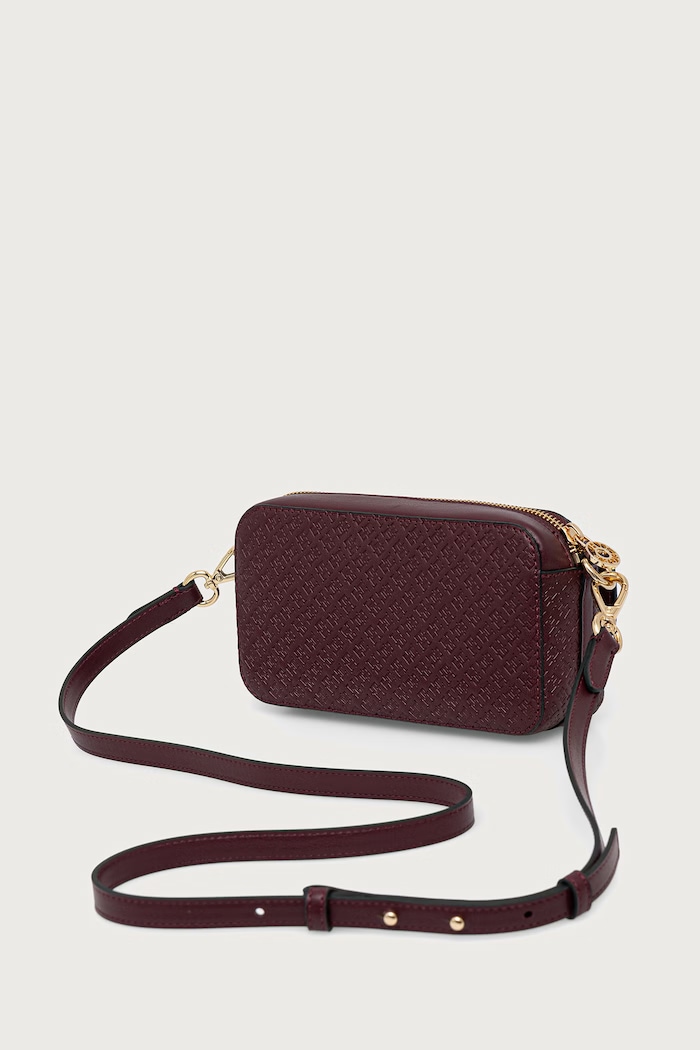 Doplnky Tommy Hilfiger Crossbody kabelka dámska AW0AW18922 burgundské