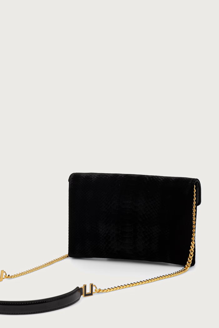 Akcesoria Elisabetta Franchi Torebka damska zamszowa BS27A67E2 czarny