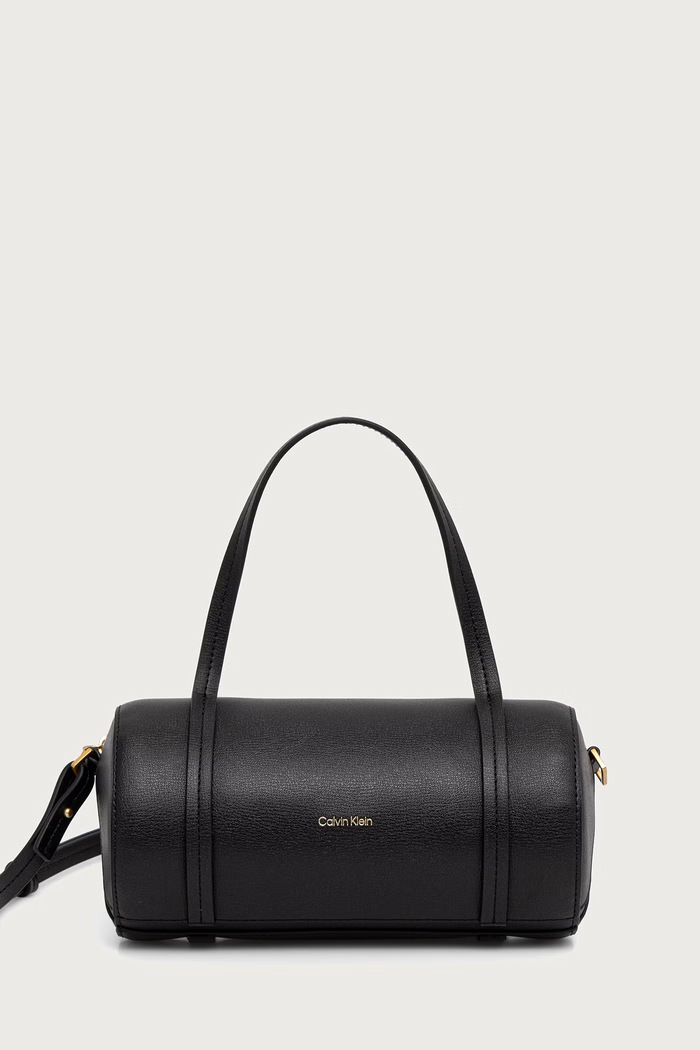 Calvin Klein torebka bagietka damska z imitacji skóry czarny LV04F3663G