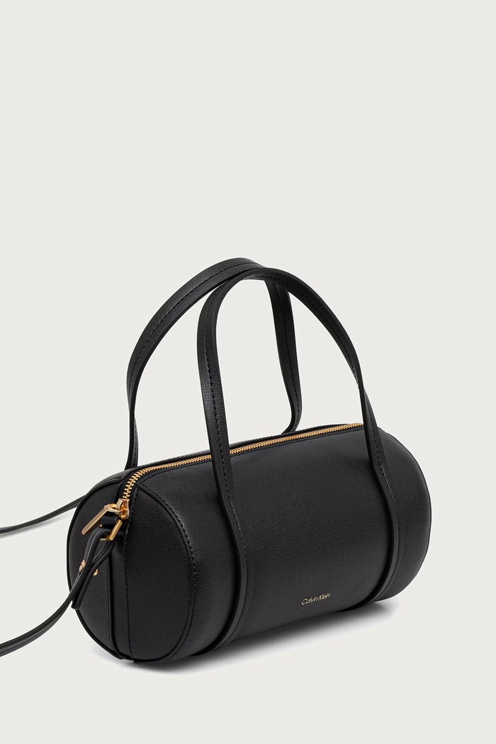 Calvin Klein torebka bagietka damska z imitacji skóry LV04F3663G czarny AW26