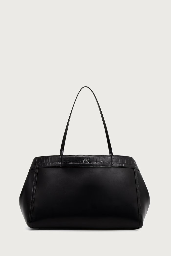 Calvin Klein Shopper torba za žene od imitacije kože crna LV04F3904G
