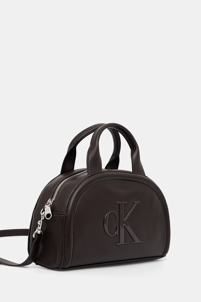 Calvin Klein torebka crossbody damska z imitacji skóry LV04F3895G brązowy AW26