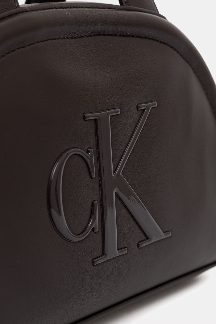 Calvin Klein torebka crossbody damska z imitacji skóry brązowy LV04F3895G