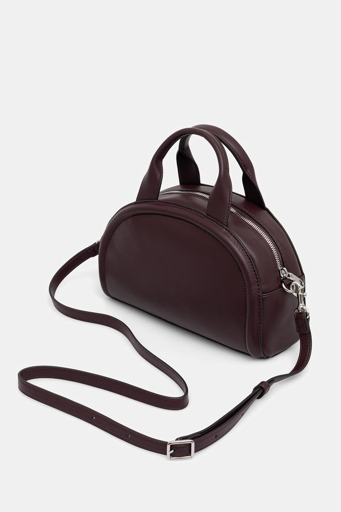 Akcesoria Calvin Klein torebka crossbody damska z imitacji skóry LV04F3895G bordowy