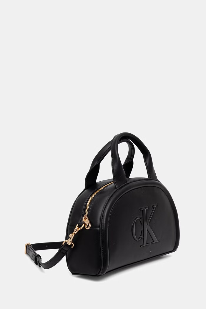 Calvin Klein crossbody torbica ženska iz umetnega usnja LV04F3895G črna AW26