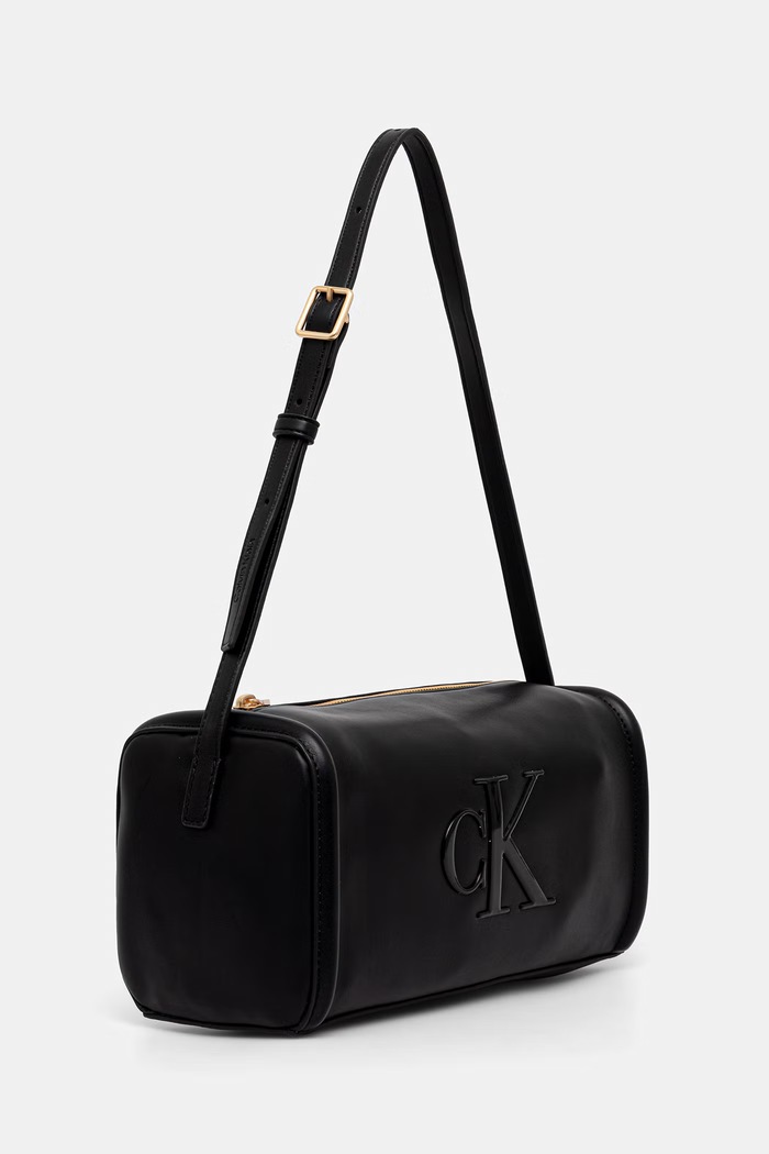 Calvin Klein torebka damska z imitacji skóry LV04F3894G czarny AW26