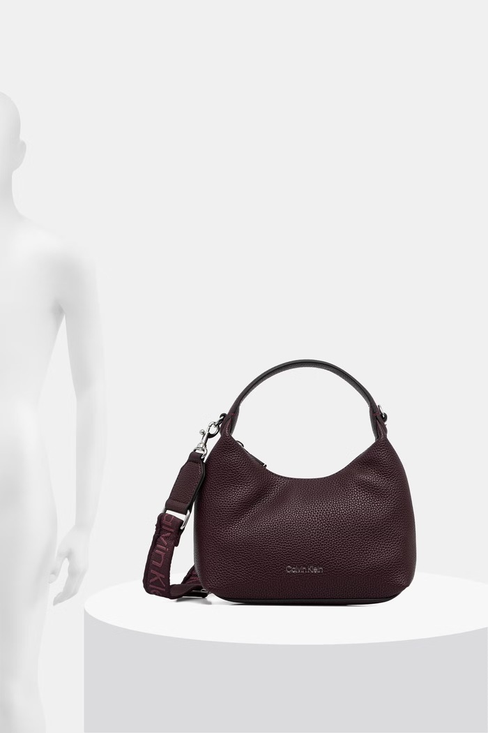 Calvin Klein torebka hobo damska z imitacji skóry LV04F3892G