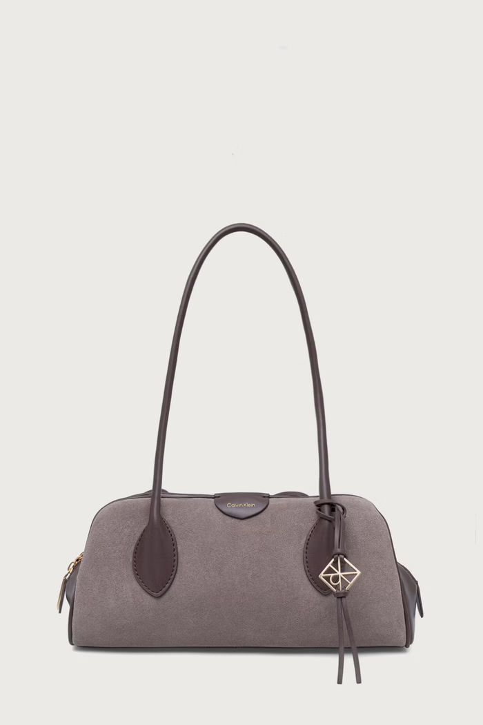 Calvin Klein Torebka damska zamszowa beżowy LV04F3888G