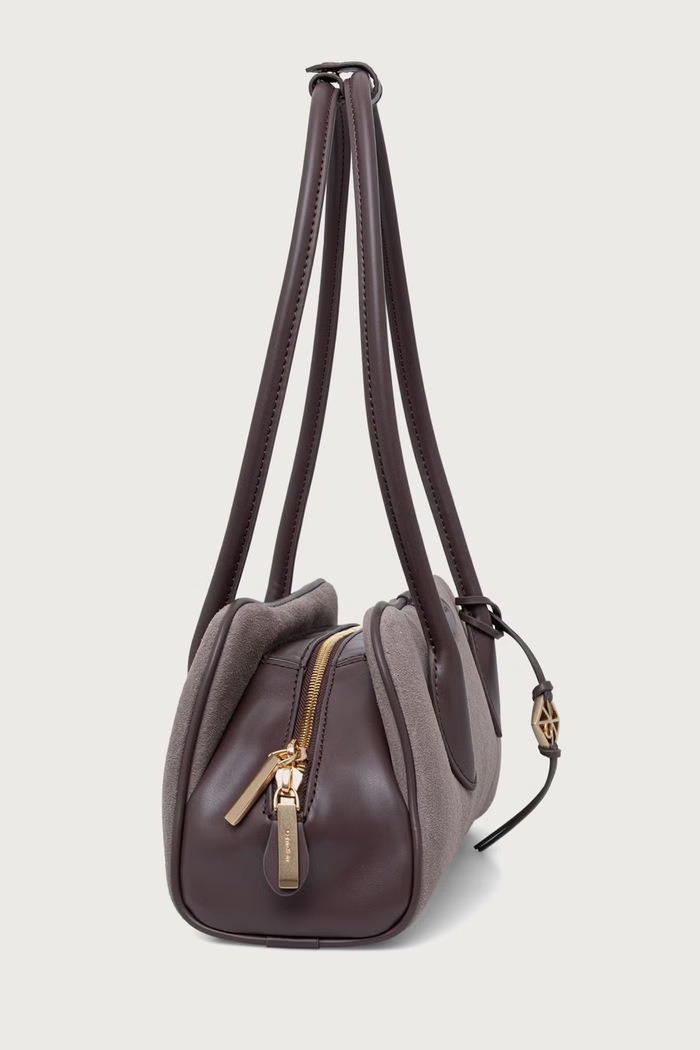 Calvin Klein Torebka damska zamszowa LV04F3888G beżowy AW26