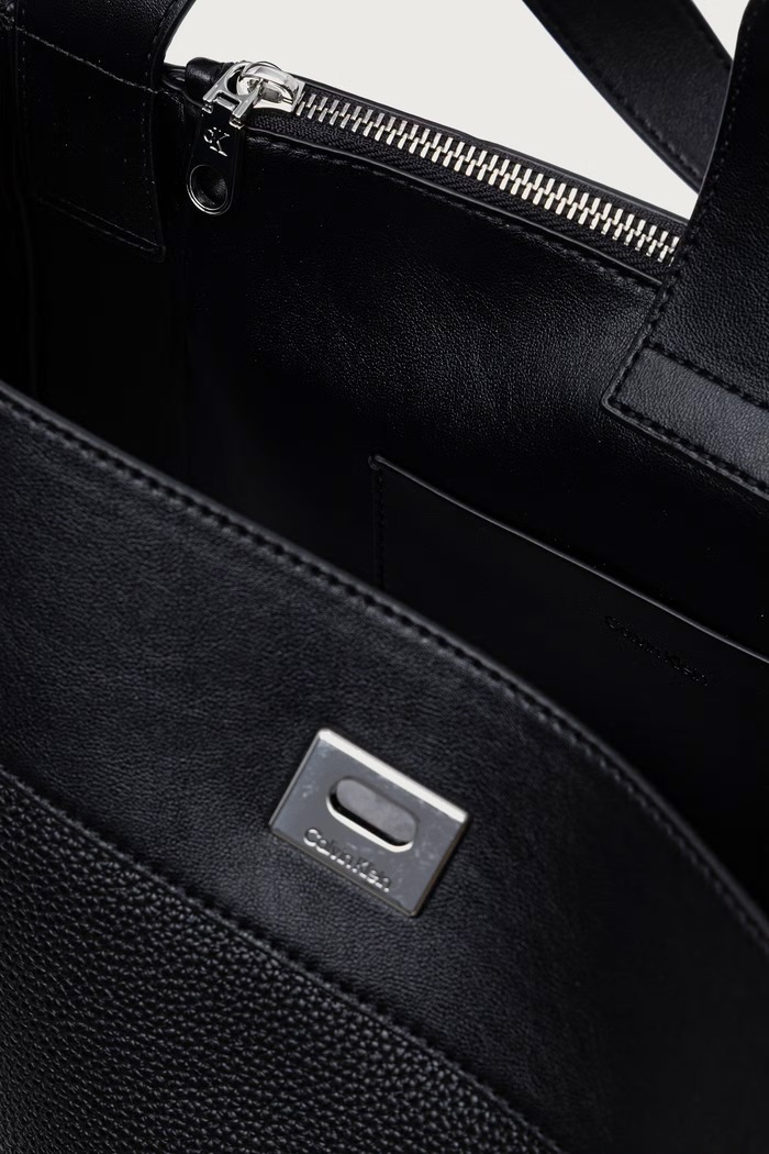 Torba za žene od imitacije kože Calvin Klein crna LV04F3887G