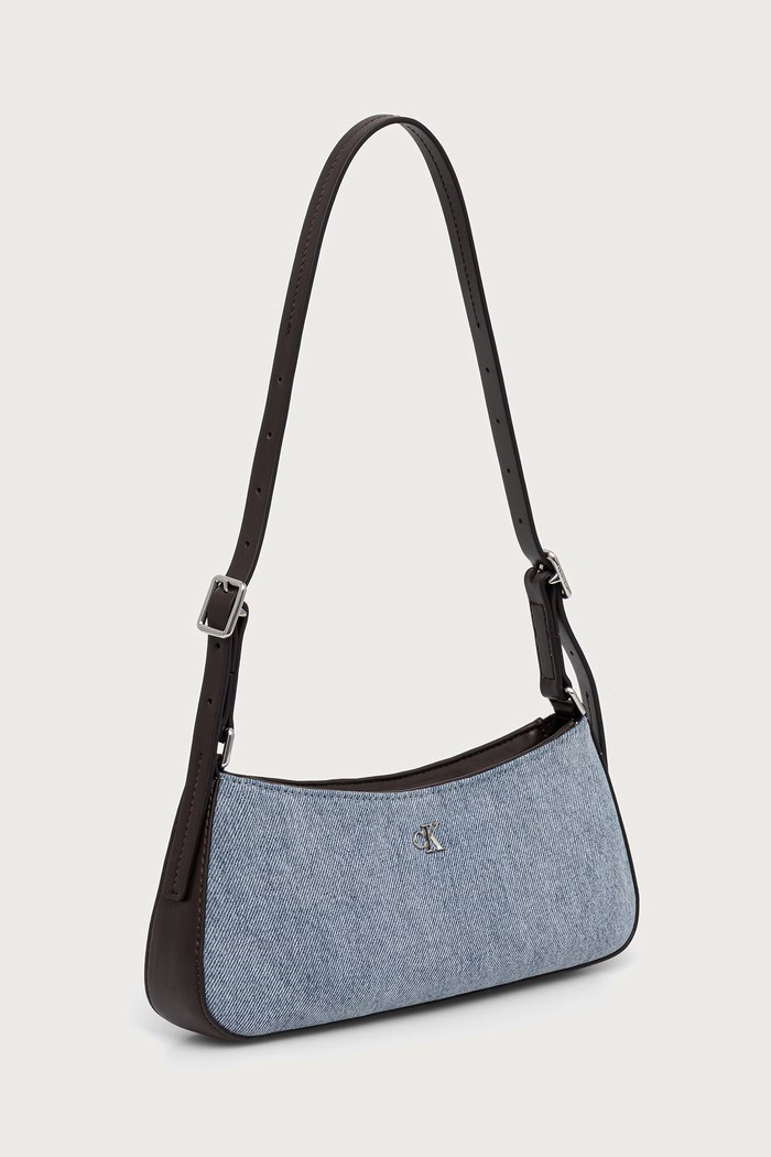 Calvin Klein torebka damska jeansowa LV04F3883G niebieski AW26