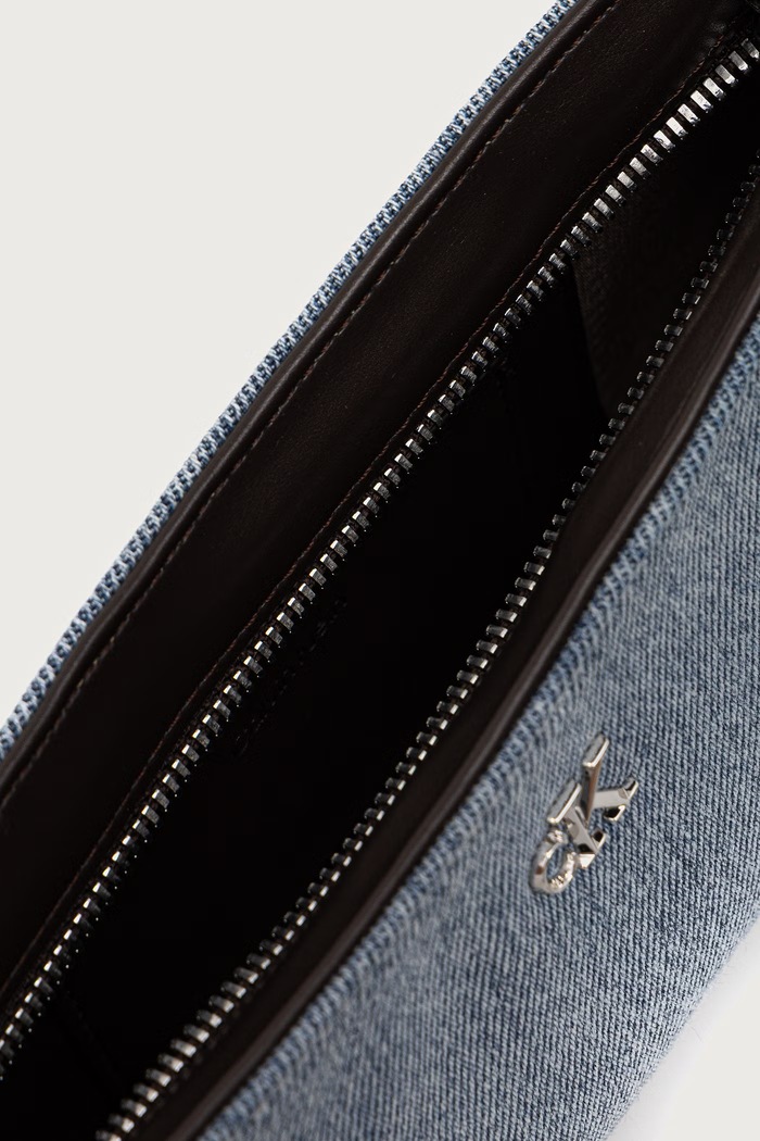 Calvin Klein torebka damska jeansowa LV04F3883G niebieski