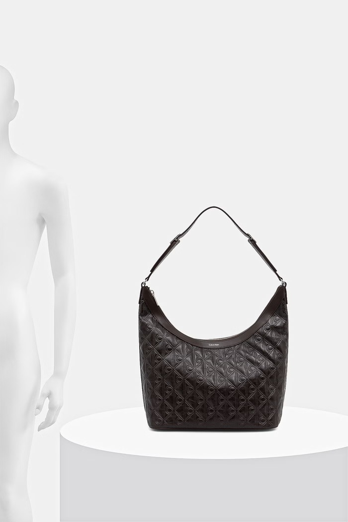 Calvin Klein torebka hobo damska z imitacji skóry LV04F3875G