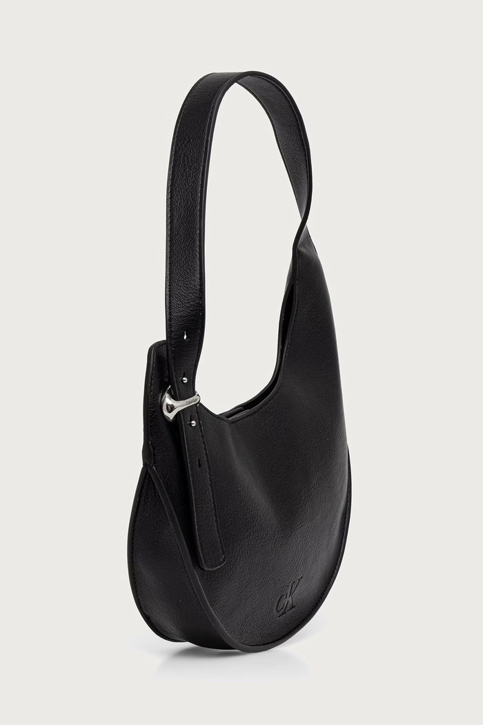 Calvin Klein Τσάντα hobo γυναικεία από απομίμηση δέρματος LV04F3872G μαύρο AW26