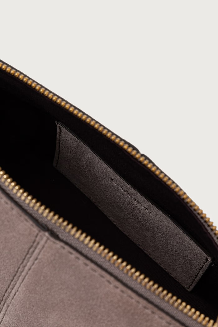 Crossbody torba za žene od brušene kože Calvin Klein smeđa LV04F3692G