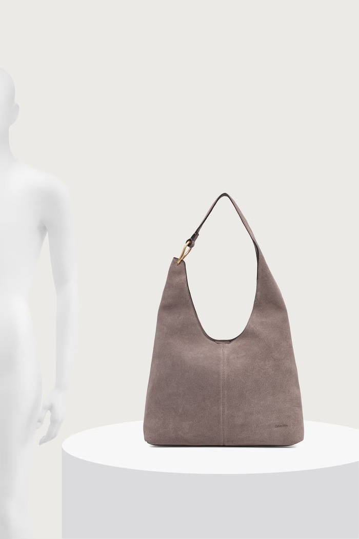 Calvin Klein Torebka shopper damska zamszowa LV04F3690G