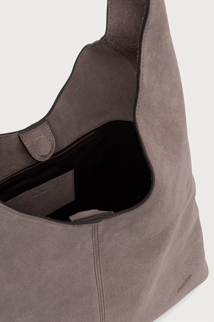 Calvin Klein Torebka shopper damska zamszowa LV04F3690G