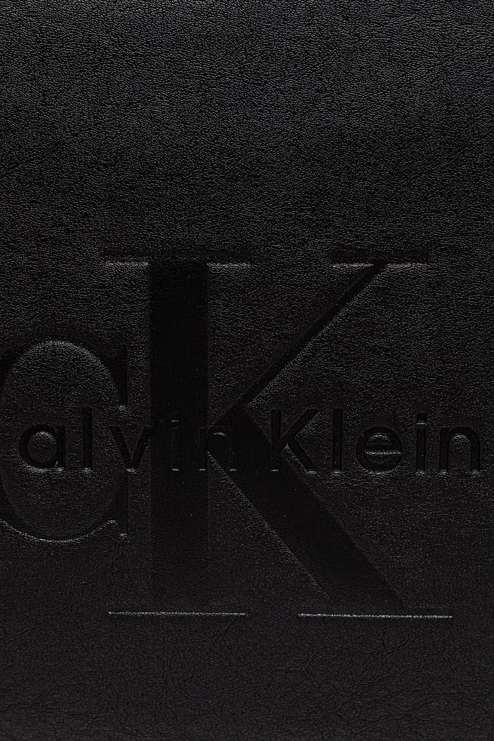 Calvin Klein torebka tote damska z imitacji skóry czarny LV04F3689G