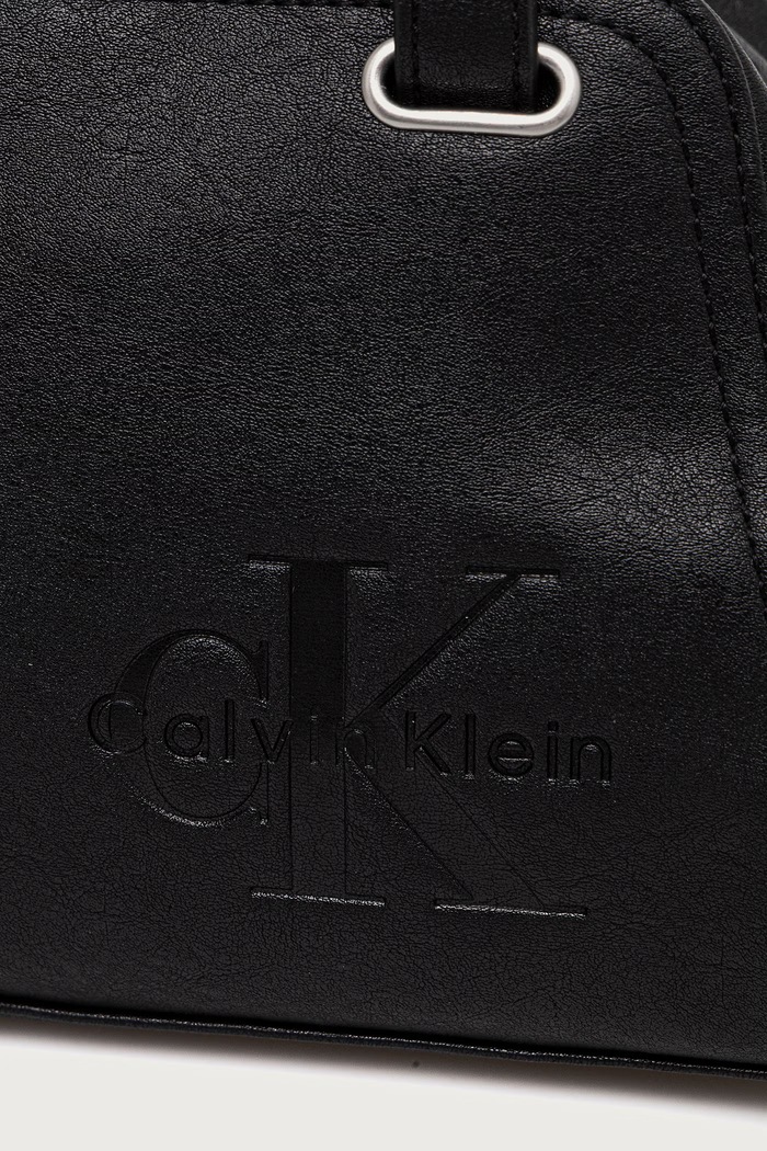 Calvin Klein geantă pentru femei cu imitație de piele negru LV04F3688G