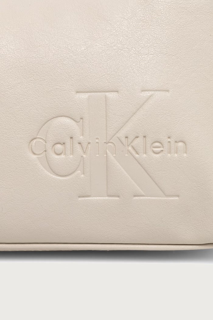Calvin Klein geantă crossbody pentru femei cu imitație de piele LV04F3687G bej