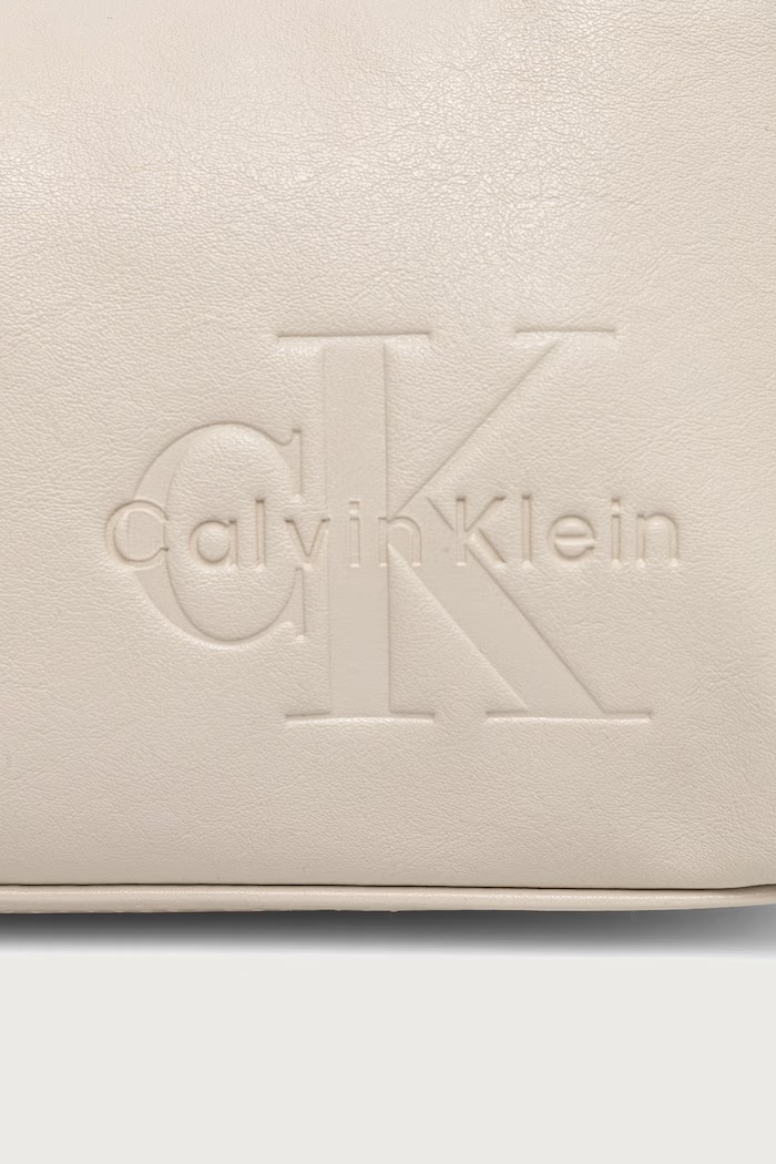 Calvin Klein geantă crossbody pentru femei cu imitație de piele LV04F3687G bej