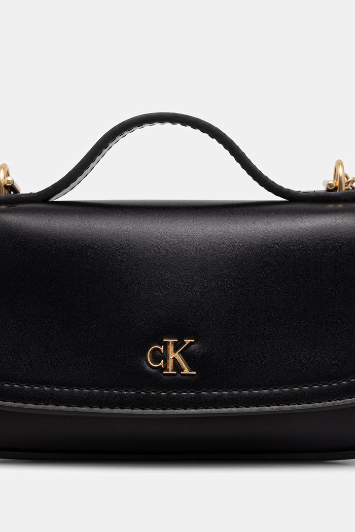 Akcesoria Calvin Klein torebka crossbody damska z imitacji skóry LV04F3679G czarny