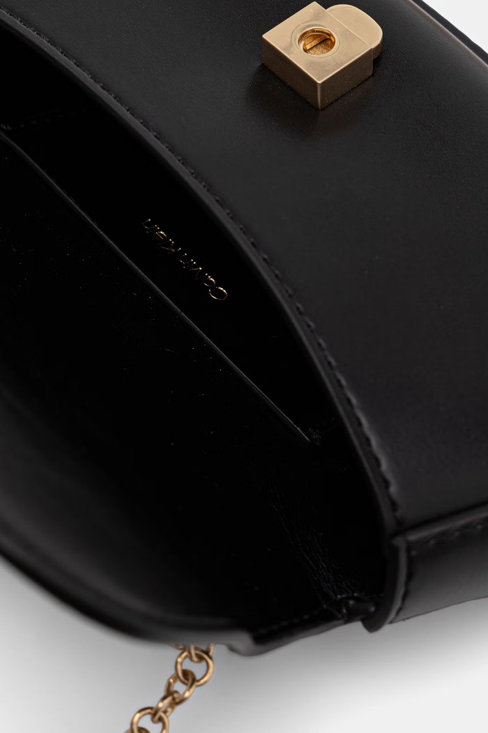 Calvin Klein torebka crossbody damska z imitacji skóry LV04F3679G czarny