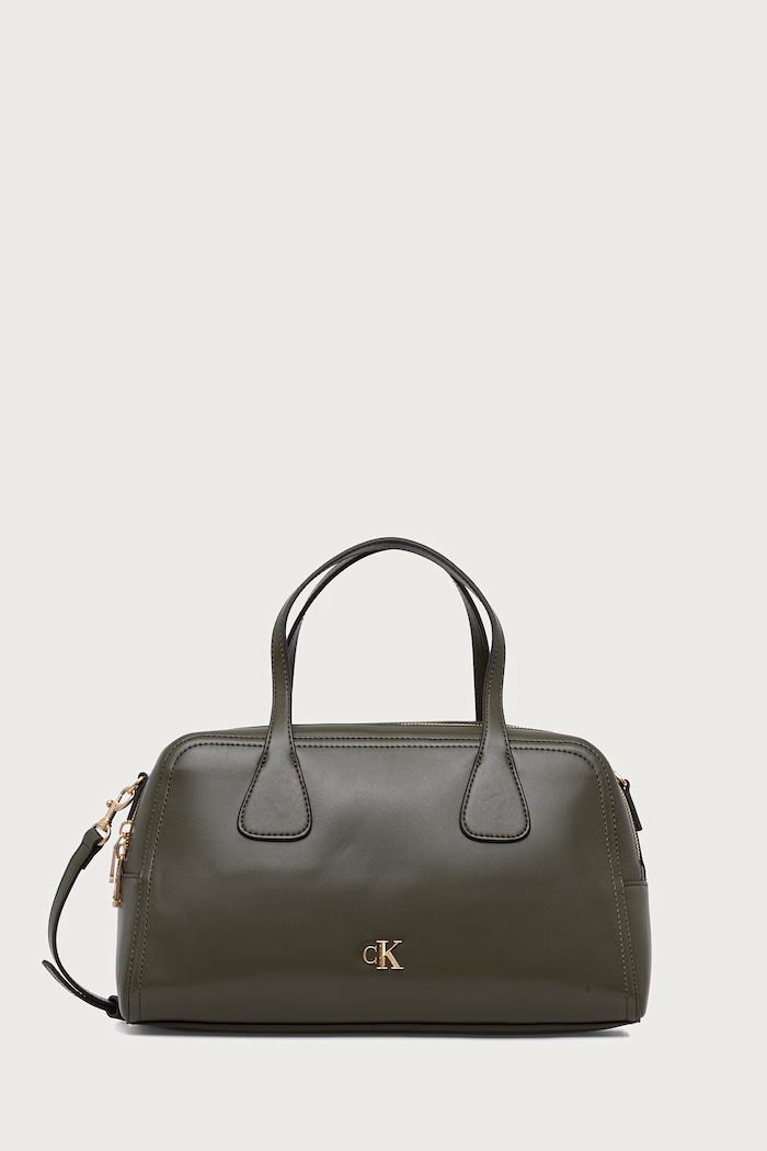 Calvin Klein geantă crossbody pentru femei cu imitație de piele verde LV04F3610G