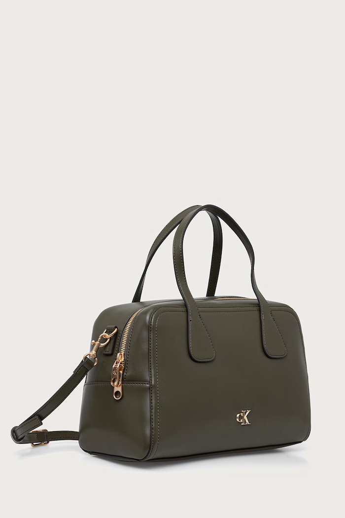 Calvin Klein geantă crossbody pentru femei cu imitație de piele LV04F3610G verde AW26
