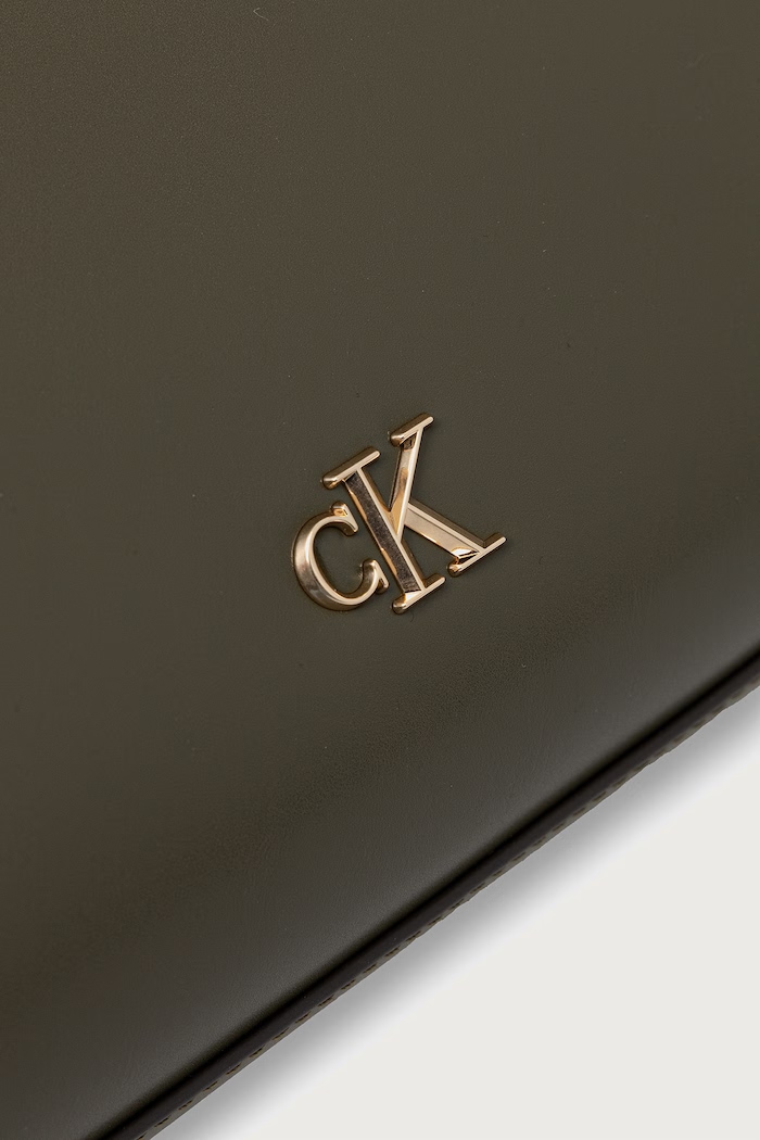 Calvin Klein geantă crossbody pentru femei cu imitație de piele verde LV04F3610G