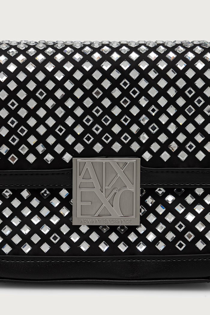 Crossbody torba za žene od imitacije kože Armani Exchange XW003374.AF26449 crna