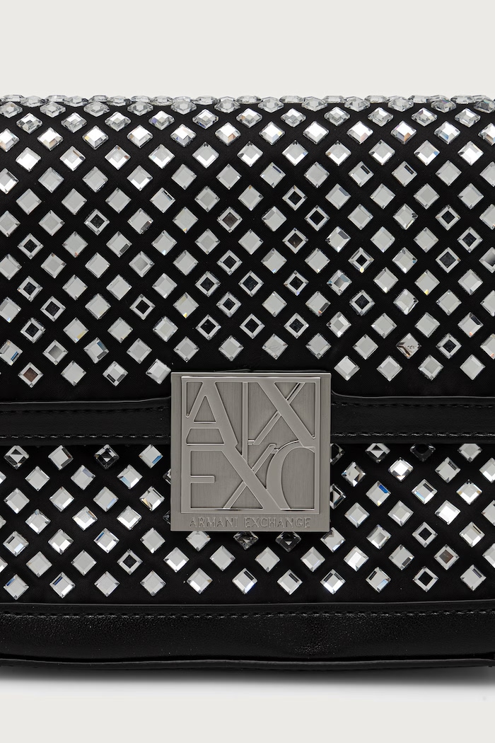 Crossbody torba za žene od imitacije kože Armani Exchange XW003374.AF26449 crna