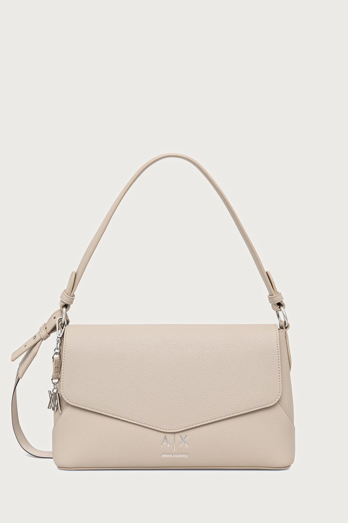 Armani Exchange Crossbody kabelka dámska z imitácie kože béžová XW003145.AF26569