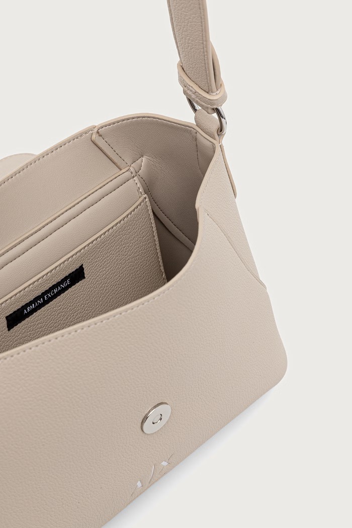 Crossbody kabelka dámska z imitácie kože Armani Exchange béžová XW003145.AF26569