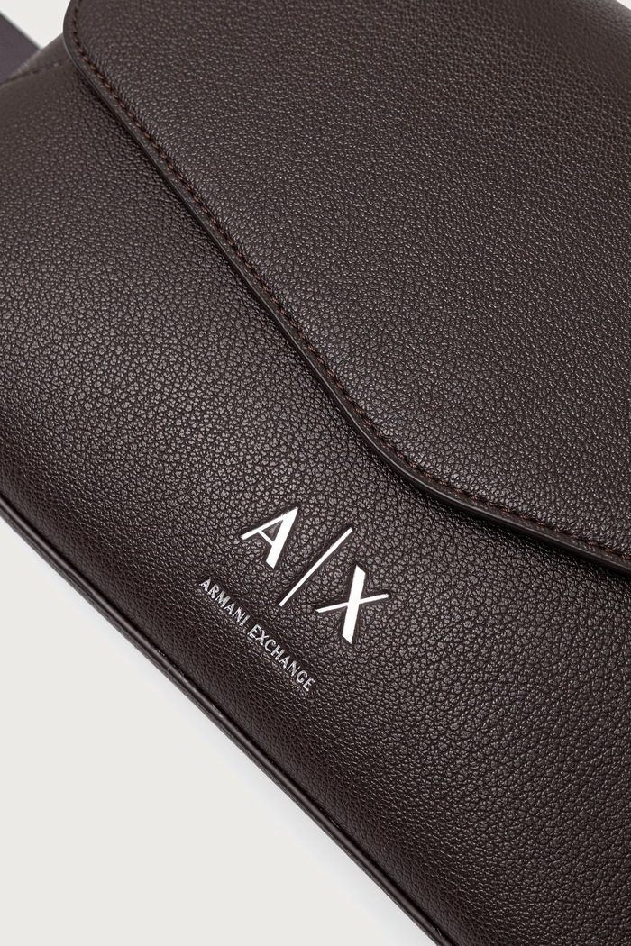 Torebka crossbody damska z imitacji skóry Armani Exchange XW003145.AF26569 brązowy