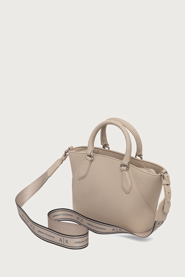 Dodatki Armani Exchange shopper torba ženska iz umetnega usnja XW003143.AF26569 bež