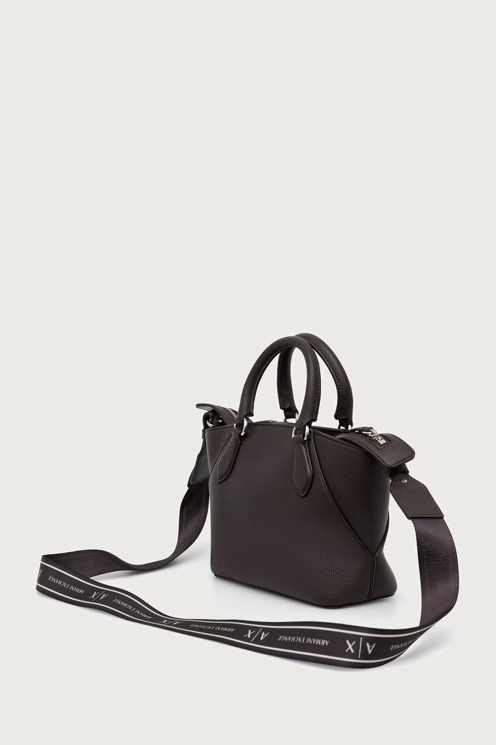 Armani Exchange шопинг чанта дамска от имитация на кожа XW003143.AF26569 кафяв AW26