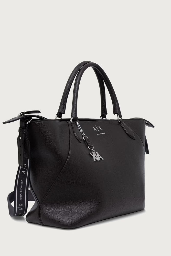 Аксесоари Armani Exchange шопинг чанта дамска от имитация на кожа XW003142.AF26569 кафяв
