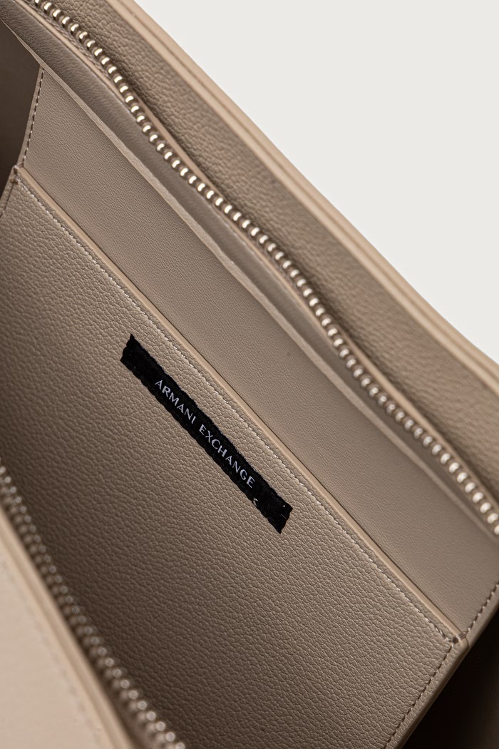 Armani Exchange torebka crossbody damska z imitacji skóry XW003086.AF26569 beżowy