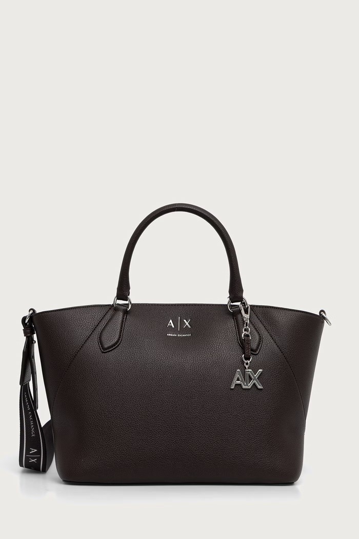 Armani Exchange crossbody torbica ženska iz umetnega usnja rjava XW003086.AF26569