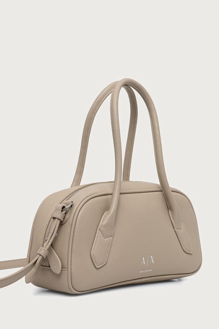 Armani Exchange Crossbody torba za žene od imitacije kože XW003034.AF26577 bež AW26