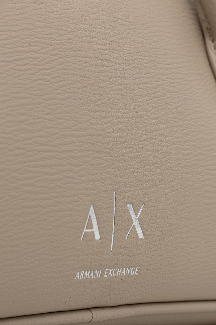 Crossbody torba za žene od imitacije kože Armani Exchange XW003034.AF26577 bež