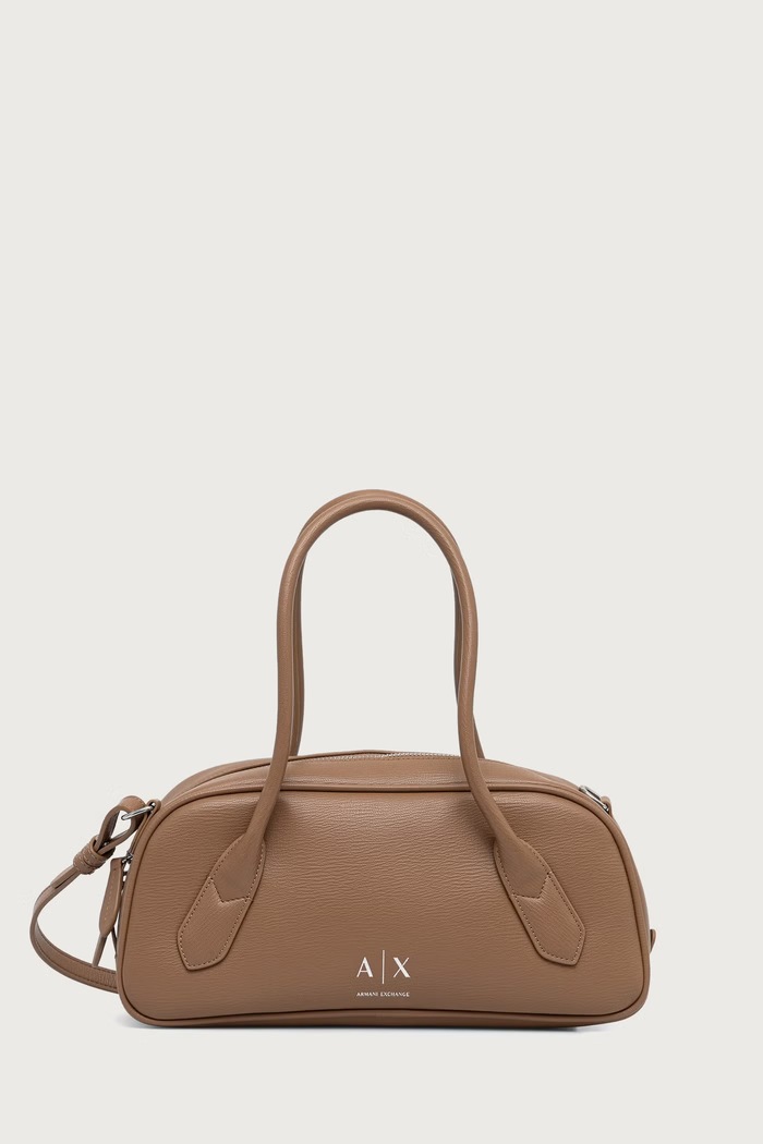 Armani Exchange Torebka crossbody damska z imitacji skóry beżowy XW003034.AF26577