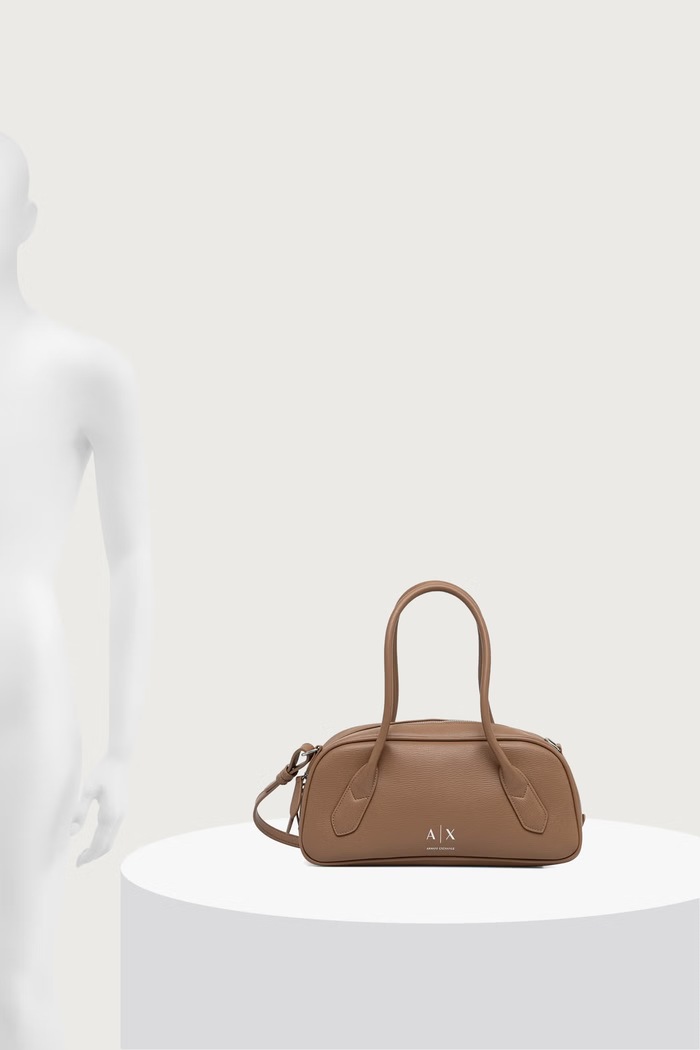 Torebka crossbody damska z imitacji skóry Armani Exchange beżowy XW003034.AF26577
