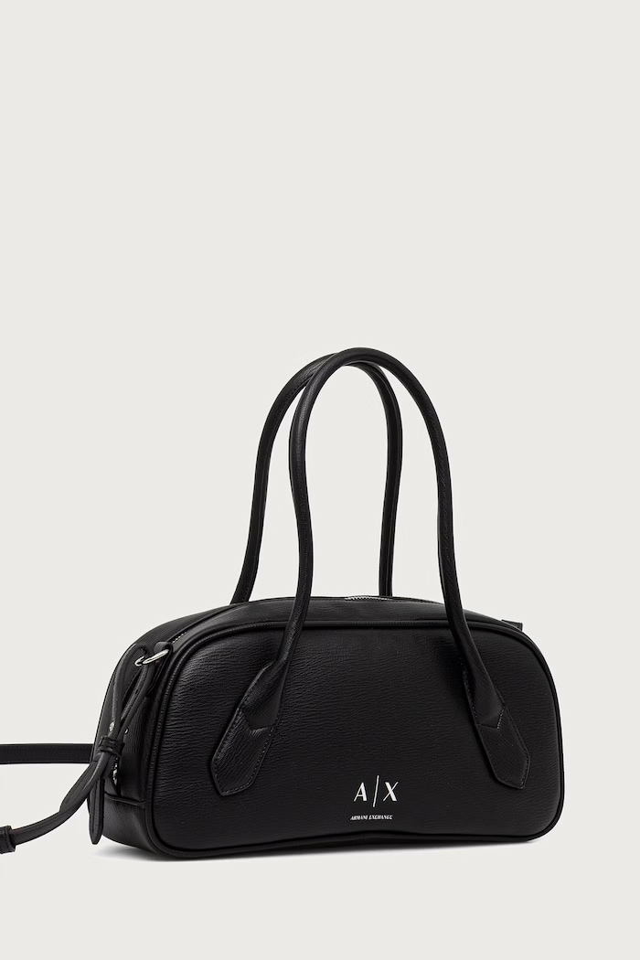 Armani Exchange Torebka crossbody damska z imitacji skóry XW003034.AF26577 czarny AW26