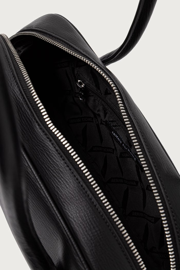 Torebka crossbody damska z imitacji skóry Armani Exchange czarny XW003034.AF26577