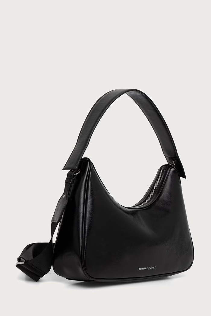 Armani Exchange Crossbody torba za žene od imitacije kože XW003026.AF26574 crna AW26